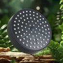 1pc Cabezal de Ducha con Filtro de Alta Presión - Montado en la Pared, Aluminio, Diseño Redondo para Mejorar el Flujo y Presión del Agua - Acabado Negro con Salpicadura Blanca - Mejora Moderna para Baño, Accesorio de Ducha para el Hogar | Estética Contem