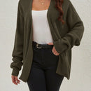 Cardigan holgado casual con abertura lateral y mangas tipo dolman, para primavera/otono
