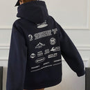Dazy sudadera con capucha de unicolor y holgada con forro polar para mujer