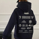 Dazy sudadera con capucha de unicolor y holgada con forro polar para mujer