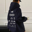 Dazy sudadera con capucha de unicolor y holgada con forro polar para mujer