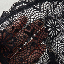 Midnightglam 1 pieza tanga de encaje sexy decorado con cristales para mujeres