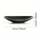 Bandejita Elegante Ovalada Negra para Joyas y Llaves - Organizador Versátil para Anillos, Llaves y Objetos Decorativos, Perfecto para Pascua, San Valentín, Acción de Gracias, 1pc