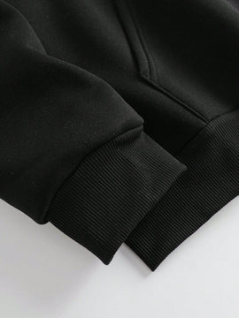 Ezwear sudadera con capucha casual de manga larga con estampado de pentagrama