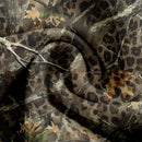 Muchic sudadera con capucha con estampado de leopardo minimalista informal, impreso en toda la prenda, otono invierno