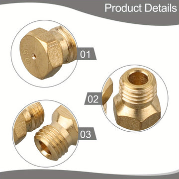 Kit de Boquillas para Estufa de Gas de 5 Piezas 0.5/0.7/0.7/0.87/1.02mm para Repuestos de Estufas de Gas Comerciales