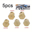 Kit de Boquillas para Estufa de Gas de 5 Piezas 0.5/0.7/0.7/0.87/1.02mm para Repuestos de Estufas de Gas Comerciales