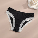 Dorsu 3 piezas de bragas sexy de encaje de tiro medio comodas y sin costuras para mujeres