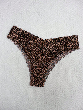 Paquete de 10 piezas bragas triangulares sexy de tela suave, transpirable y comoda con borde ondulado sin costuras para mujeres