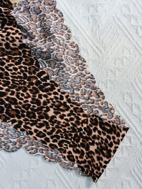 Paquete de 10 piezas bragas triangulares sexy de tela suave, transpirable y comoda con borde ondulado sin costuras para mujeres