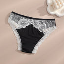 Dorsu 3 piezas de bragas sexy de encaje de tiro medio comodas y sin costuras para mujeres