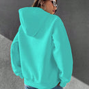 Moosta sudadera con capucha y cordon mujer, estampado "overrensando", otono