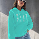 Moosta sudadera con capucha y cordon mujer, estampado "overrensando", otono