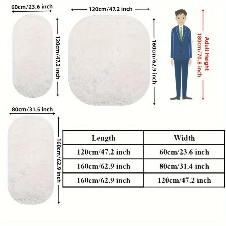 Alfombra de Área Ovalada y Lujosa en Tie-Dye Gris - Suave, Antideslizante de Poliéster, Ideal para Dormitorio, Sala de Estar, Entrada, Pasillo - Fácil de Cuidar, Ligera, Adorno Decorativo para el Hogar, Alfombras para Sala de Estar