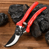 Tijeras de podar profesionales de derivación de 21,59 cm - Hoja de acero al carbono, podadoras manuales de alta resistencia, tijeras de jardín, herramienta de tijera de jardinería, tijeras para plantas y setos, operación manual moderna, no se necesita el