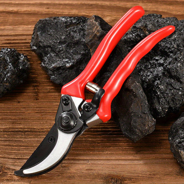 Tijeras de podar profesionales de derivación de 21,59 cm - Hoja de acero al carbono, podadoras manuales de alta resistencia, tijeras de jardín, herramienta de tijera de jardinería, tijeras para plantas y setos, operación manual moderna, no se necesita el