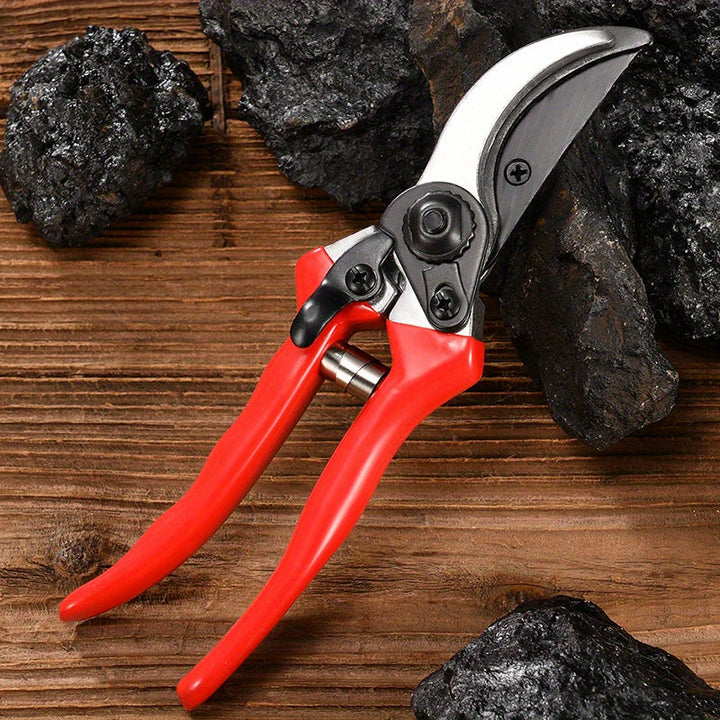 Tijeras de podar profesionales de derivación de 21,59 cm - Hoja de acero al carbono, podadoras manuales de alta resistencia, tijeras de jardín, herramienta de tijera de jardinería, tijeras para plantas y setos, operación manual moderna, no se necesita el