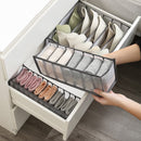 Organizador de Ropa Interior y Calcetines de 7 Compartimentos para Ahorrar Espacio - Solución de Almacenamiento Multifuncional para el Hogar, Dormitorio, Residencia Universitaria