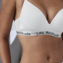 Easyfave set de 3 piezas sujetador informal con estampado de letras para mujer