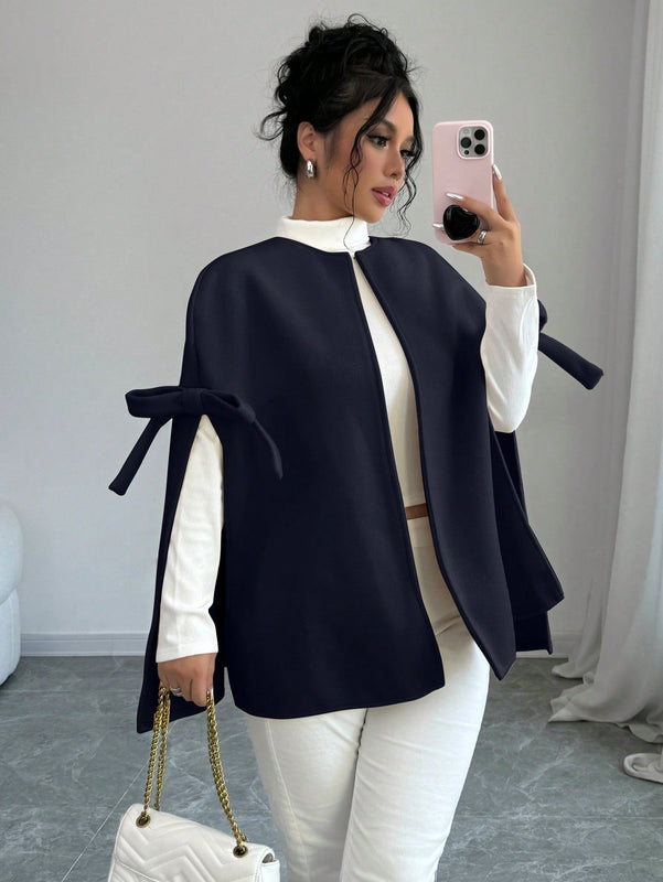 Elenzya abrigo de mujer casual de lana con decoracion de mono para otono, prenda exterior