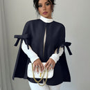 Elenzya abrigo de mujer casual de lana con decoracion de mono para otono, prenda exterior