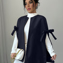 Elenzya abrigo de mujer casual de lana con decoracion de mono para otono, prenda exterior