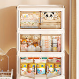 Estantería de Almacenamiento Modular de Polipropileno - Armario de Almacenamiento de Plástico de Doble Puerta Independiente, Estante Multifuncional de Esquina, con Cajas Apilables y Plegables, Estantes en Niveles, Instalación en el Suelo, Adecuado para J