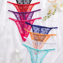 8 piezas/paquete pantys tipo tanga multicolor comodos y elegantes para mujer