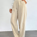 Lune pantalones termicos basicos de unicolor casual para mujer para otono/invierno