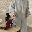 Dazy sudadera con capucha oversized para mujer con bordado de letras, ropa deportiva