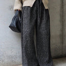 Friful pantalones anchos casuales sueltos con bolsillos y cintura con lazo para mujer