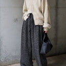 Friful pantalones anchos casuales sueltos con bolsillos y cintura con lazo para mujer