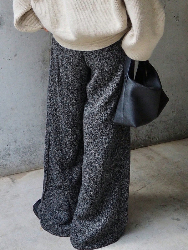 Friful pantalones anchos casuales sueltos con bolsillos y cintura con lazo para mujer