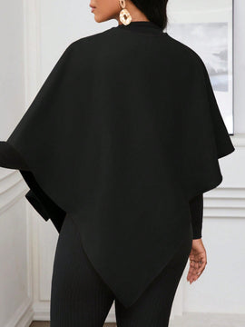 Lady poncho para mujer con diseno de drapeado en la cintura y lazo