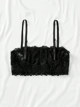 Opulent queen sujetador balconette con encaje y varilla para mujer, talla 1/2 taza