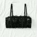 Opulent queen sujetador balconette con encaje y varilla para mujer, talla 1/2 taza