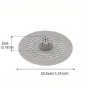 1 recolector de cabello de silicón para ducha y fregadero, diseño circular con agujeros de drenaje, fácil de instalar, opciones en blanco y negro, ideal para baño o cocina, filtro perforado, atrapapelos para ducha