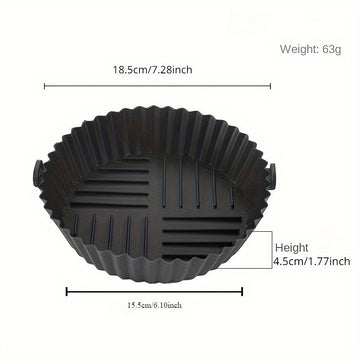 Forros de horno de aire reutilizables de silicona, no inflamables, multiusos, fáciles de limpiar, sin batería, para freidoras de aire, hornos, microondas, repostería y cocina de la cocina