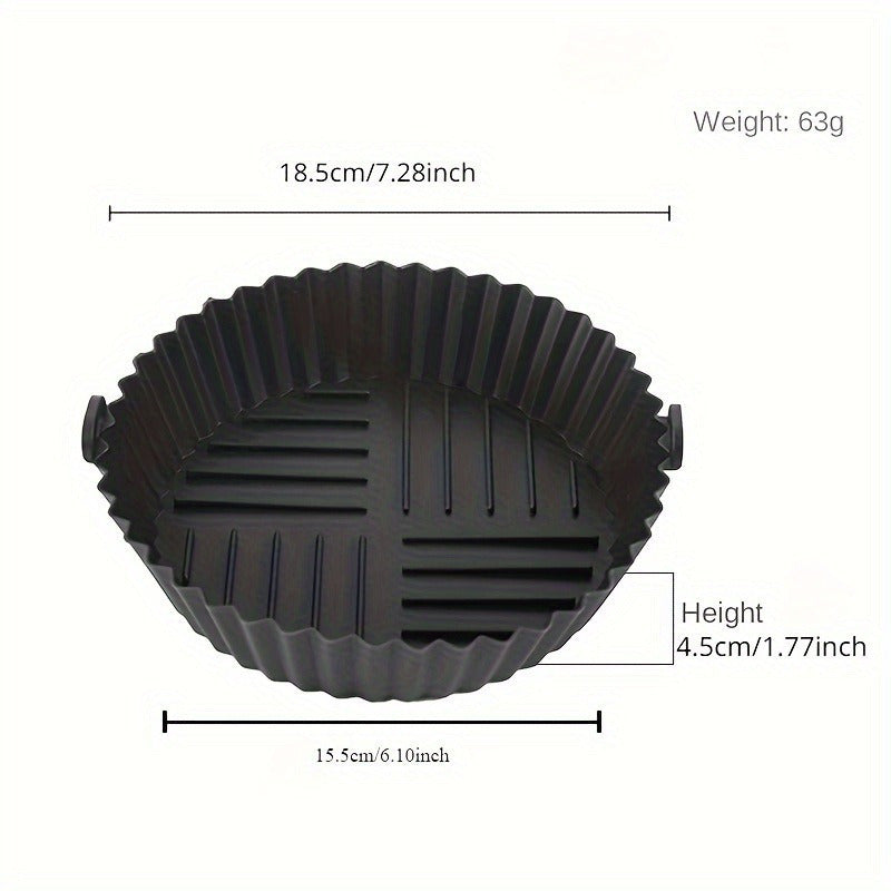 Forros de horno de aire reutilizables de silicona, no inflamables, multiusos, fáciles de limpiar, sin batería, para freidoras de aire, hornos, microondas, repostería y cocina de la cocina