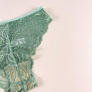 7 piezas/paquete bragas tipo tanga transparentes y de encaje sexy para mujer