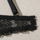 Ropa interior de mujer con estampado de leopardo, encaje en contraste y aros para el sosten