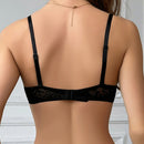 4 piezas sostenes con aros en forma de u sexy y de moda para mujer, con elevacion y soporte, estampado de leopardo