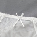 3 piezas de ropa interior de encaje para mujer, pantalones comodos, suaves y transpirables de cintura media