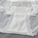 3 piezas de ropa interior de encaje para mujer, pantalones comodos, suaves y transpirables de cintura media