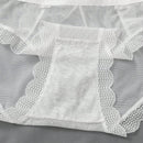 3 piezas de ropa interior de encaje para mujer, pantalones comodos, suaves y transpirables de cintura media
