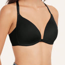 1 pieza sujetador con cierre delantero sexy, con relleno y efecto pushup, con tirantes ajustables, lenceria comoda y transpirable de encaje con espalda de tirantes cruzados para mujer