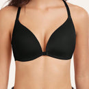 1 pieza sujetador con cierre delantero sexy, con relleno y efecto pushup, con tirantes ajustables, lenceria comoda y transpirable de encaje con espalda de tirantes cruzados para mujer