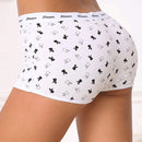 6 piezas pantalones tipo boxer para mujer, pantalones tipo boxer para mujer, pantalones cuadruples comodos, suaves y amigables con la piel, bragas lindas con diseno de dibujos animados, pantalones tipo boxer para mujer, bragas comodas y sin marcas