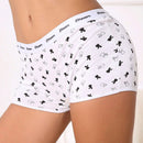 6 piezas pantalones tipo boxer para mujer, pantalones tipo boxer para mujer, pantalones cuadruples comodos, suaves y amigables con la piel, bragas lindas con diseno de dibujos animados, pantalones tipo boxer para mujer, bragas comodas y sin marcas