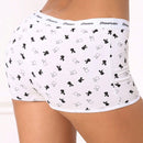 6 piezas pantalones tipo boxer para mujer, pantalones tipo boxer para mujer, pantalones cuadruples comodos, suaves y amigables con la piel, bragas lindas con diseno de dibujos animados, pantalones tipo boxer para mujer, bragas comodas y sin marcas